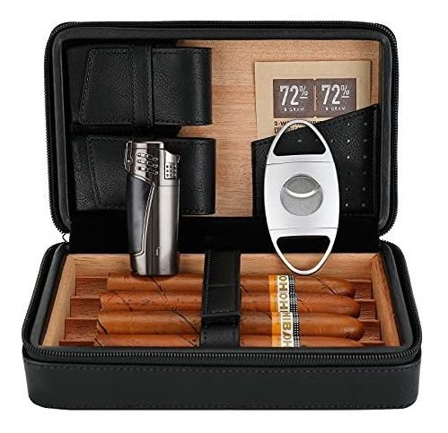 Citree Portable Cigar Humidor, Cedar Wood Caja De Xxvjs