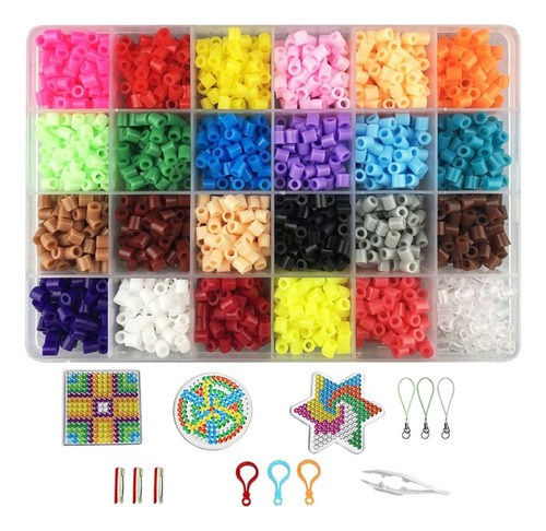 2400 Piezas Hama Beads Fuse Beads Craft 24 Colores Puzzles