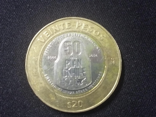 Moneda $20 50 Aniversario De La Aplicación Del Plan Dn-iii-e