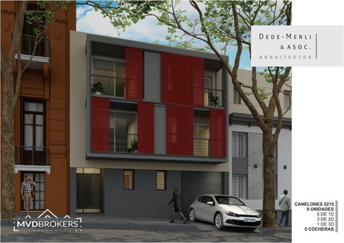 Imagen 4 de 10 de Canelones 2215 (102) - Venta Apartamento 1 Dormitorio En Parque Rodó - Inversión Vis - En Obra Estrena 2022!