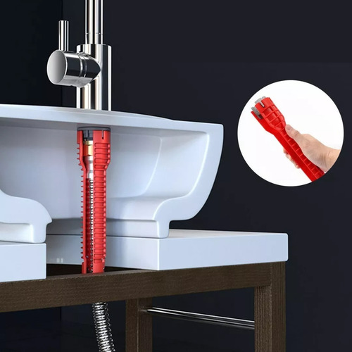 Llave Multiple Plomeria Sanitaria 8en1 Reforzada Baño Cocina