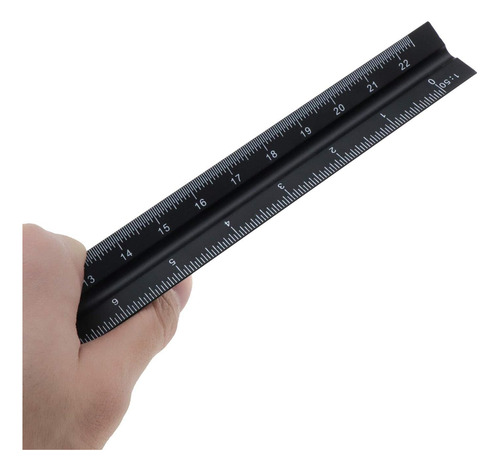 Regla Triangular Sing F Ltd, Triangular, Aluminio, 30 Cm