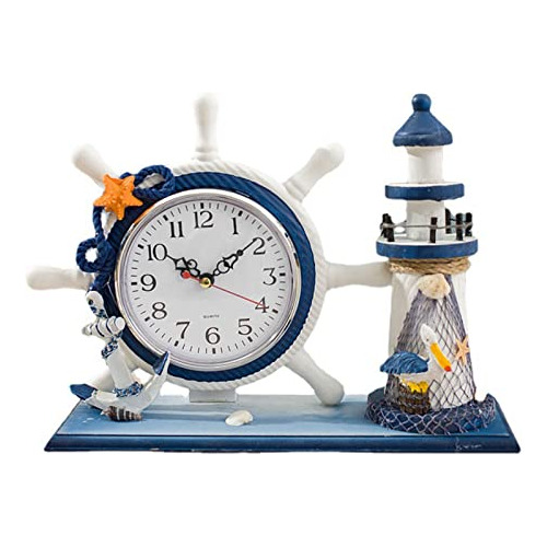 Lighthouse Mantle Clocks Ocean Reloj Náutico Decoración Para