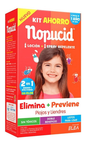Imagen 1 de 5 de Nopucid Kit Ahorro: Locion + Spray Repelente