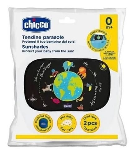 Imagen 5 de 6 de Parasol Chicco Para Auto Por Estatica + Bolsita De Viaje
