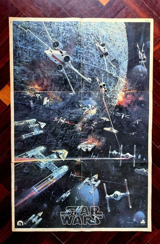 Star Wars Póster Vintage Año 1977 Guerra De Las Galaxias 