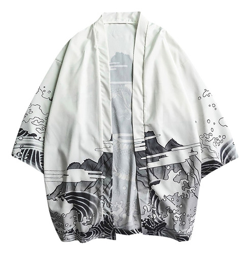 Chaqueta Tipo Kimono Para Hombre, Camisas De Gran Tamaño, Ca