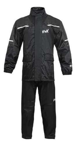 Impermeable Hwk Talla M Color Negro Moto