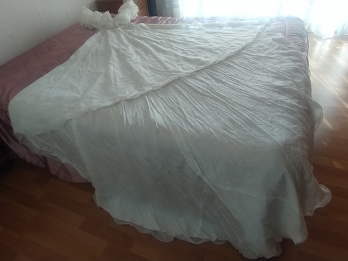 Vestido Novia Artesanal Adaptable Para 15 (Usado)