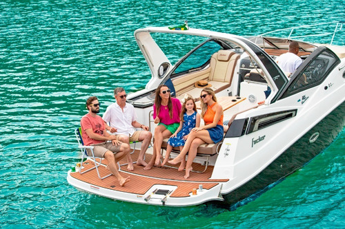 Imagem 1 de 15 de Lancha Fibrafort Focker 305 + Motor 380hp Dts Mercruiser