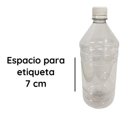 Imagen 3 de 10 de Botella Pet 1000 Cc Tapa Rosca X 240 Unid. 25 Grs,