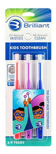 Brilliant Cepillo De Dientes Para Niños, De 5 A 9 Años,