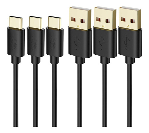 Cablecreation [paquete De 3] Cable Usb C A Usb A De 4 Pies,