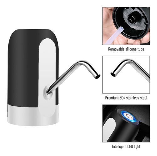 Bomba Eléctrica Recargable For Botellas De Agua Con Usb E I