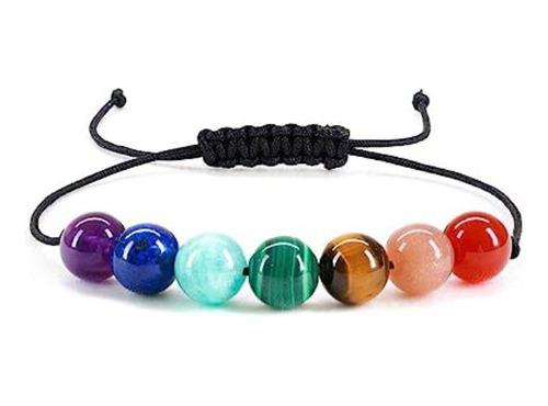 Pulsera 7 Chakras Piedra Natural 8mm