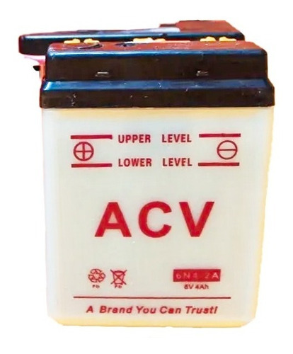 Bateria Acv 6n4-2a Gp125, C70, 4tc - Nany Motos
