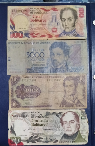 Billetes Venezuela En Estado Regular Y Buenos 