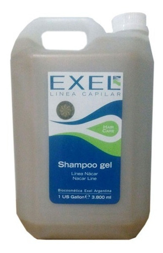 Shampoo Exel Gel Linea  Nacar Keratina Profesional X3800ml