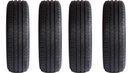 Kit 4 Pneu 205/70/15 C Remold +4 Bico Para Van