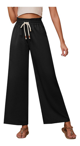 Pantalón De Cintura Alta, Elástico, Cómodo, Cinturón Ancho