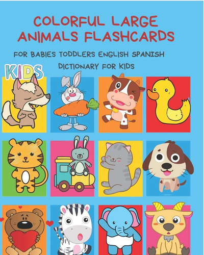 Libro: Tarjetas Coloridas De Animales Grandes Para Bebés Y N