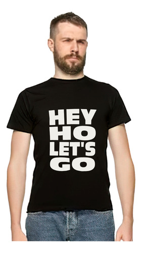 Playera Hey Ho Lets Go Punk Rock Ramones Punch