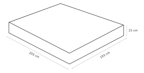 Colchão Light D45 Super King (193x203x25) - Espuma D45 Pró Aditivada de Alta Performance Ortobom