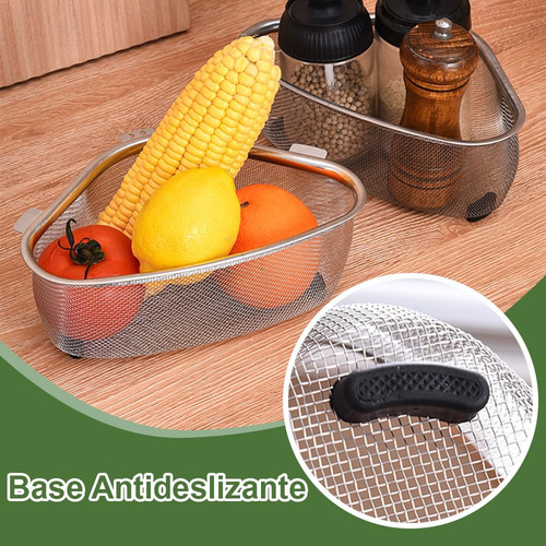 Colador Para Fregadero De Cocina, Cesta Colador De Acero,