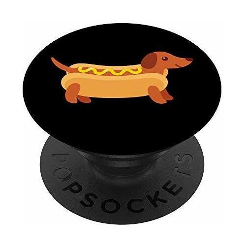 Dachshund Wiener Dog Hot Dog Cute Black Doxie 58flw