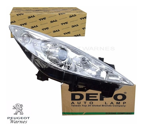 Optica Derecha Peugeot 307 2.0 Nafta Linea Nueva 2006-2011