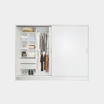 Comprar Placard 2 Puertas Corredizas 240x56x180 Cm 8 Cubos Aluminio