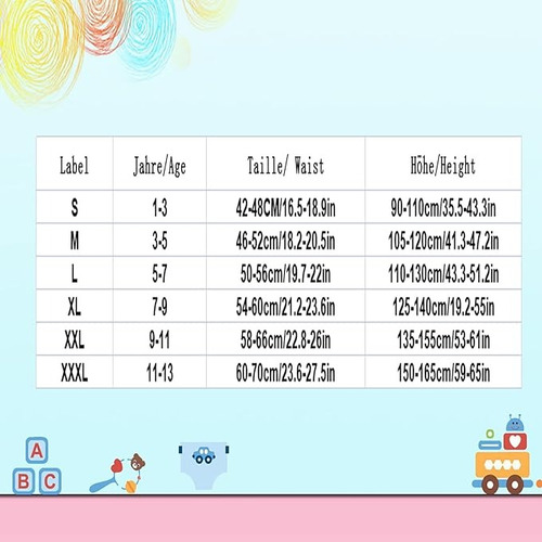 Calzones Para Niño Algodón Talla S 1-3 Años