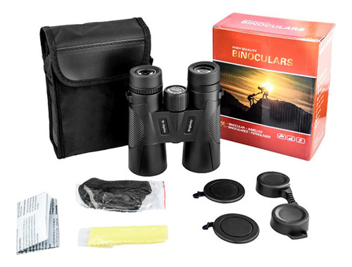 Lente 12 × 42 Zoom Bak4 Hd, Luz Binocular Nocturna De Bajo N