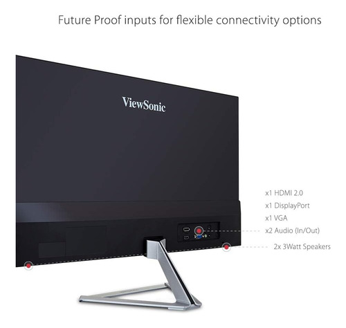Viewsonic Vx2776-smhd 27 Pulgadas 1080p Ips Monitor Con Free