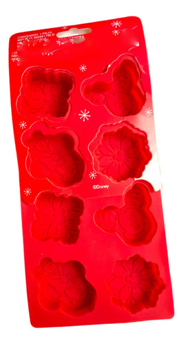* Molde Silicon 8 Mickey Minnie Mouse Navidad Jabon Choco