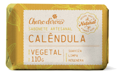 Sabonete 110g De Calêndula - Cheiro D'ervas