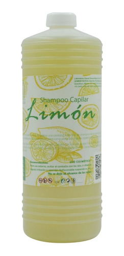 Shampoo Capilar De Limón Anti Caída (1 Litro)