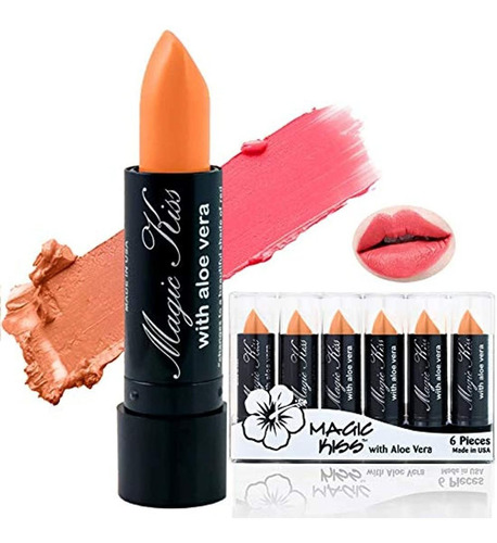 Juego De Lápices De Labios Aloe Vera Color Naranja