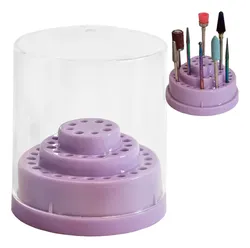 Comprar Suporte Organizador Para 48 Brocas Lilás Dentista Manicure no Mercado Livre