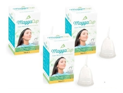 Maggacup Copita Menstrual Reutilizable X 3 Un. 100% Silicona