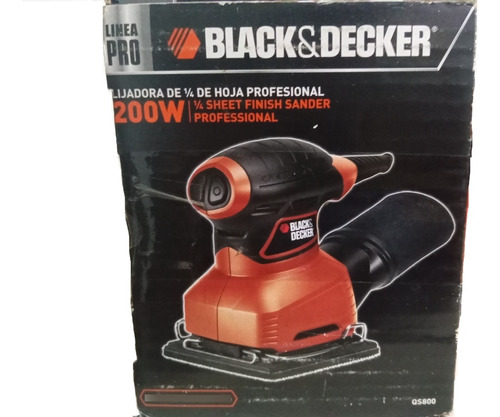 Lijadora Eléctrica Black&decker 1/4 Hoja Qs800-b3 