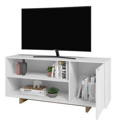 Rack Modular P/tv 50' Audio C/ Puerta Estilo Nordico / Eames