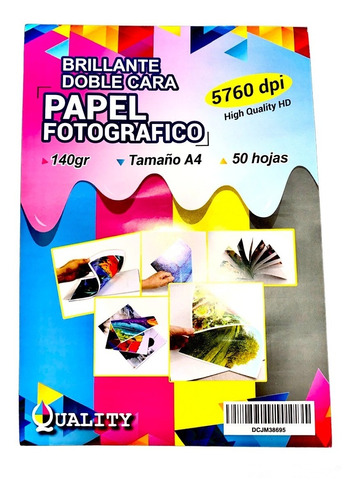 Papel Fotográfico Doble Cara Brillante A4 Kit X 400 Hojas