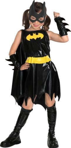 Disfraz De Batgirl De Dc Super Heroes Para Niños, Grande.