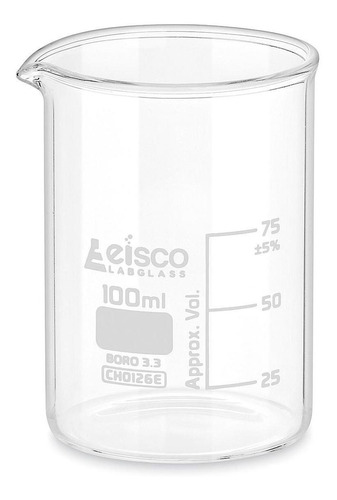 Vasos De Precipitado De Vidrio - 100 Ml - Uline - Caja De 12