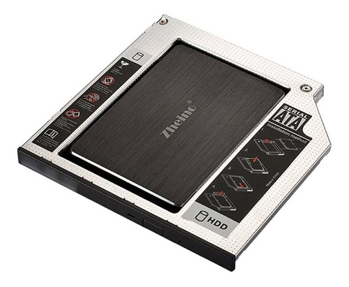 Imagen 6 de 10 de Adaptador Caddy Dvd Notebook A Disco Duro 2do Hdd Ssd 9.5mm