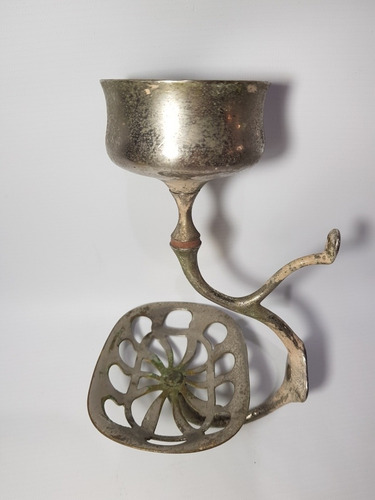 Imagen 3 de 10 de Antigua Jabonera Y Portavaso Bronce Niq Circa 1920 Mag 56397