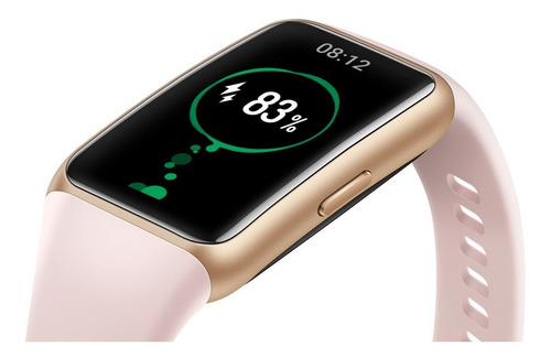 Smartwatch Honor Band 6 1.47" caja black, malla coral pink ARG-B39
