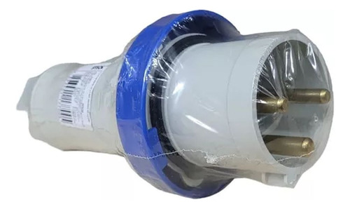 Plug Macho 2p+t 63a 220/240v 6h Azul Ip67 Brasikon Steck