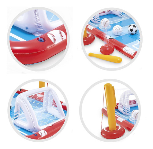 Piscina Infantil Inflable Centro De Juego Intex Deportes